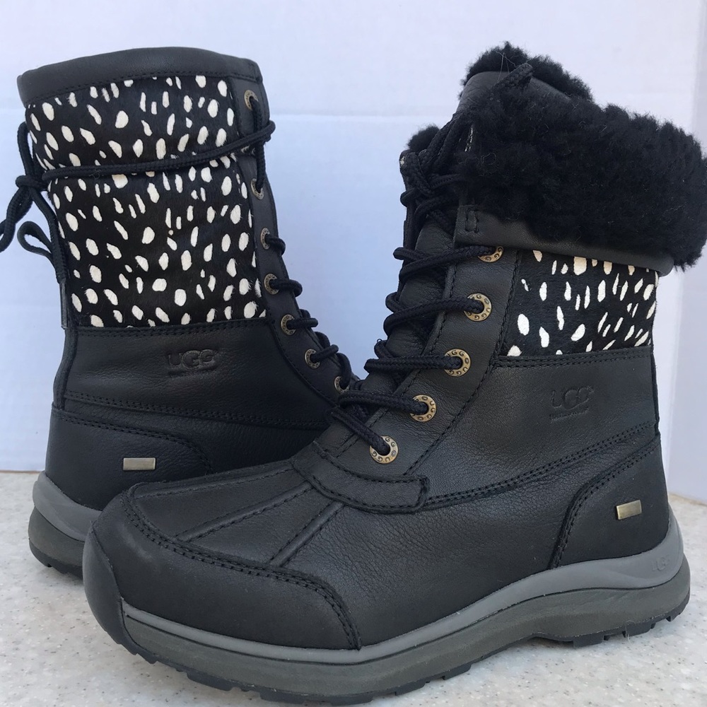 UGG ADIRONDACK III Idyllwild Ultimate Winter Boots Black 7 NEW Warm RARE!